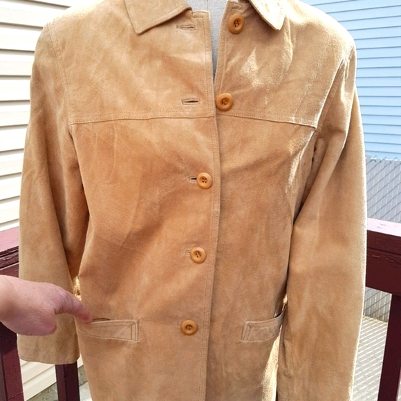 Nuage CGC collection leather blazer EUC - Picture 3 of 12